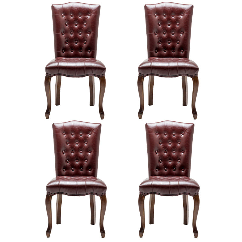 Chaise d'appoint de salle à manger traditionnelle en bois, avec coussin de couleur, chaise Parsons pour la maison