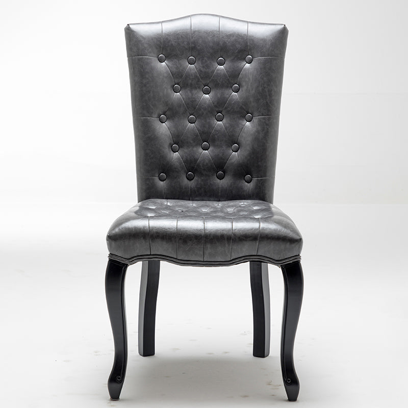 Chaise d'appoint de salle à manger traditionnelle en bois, avec coussin de couleur, chaise Parsons pour la maison