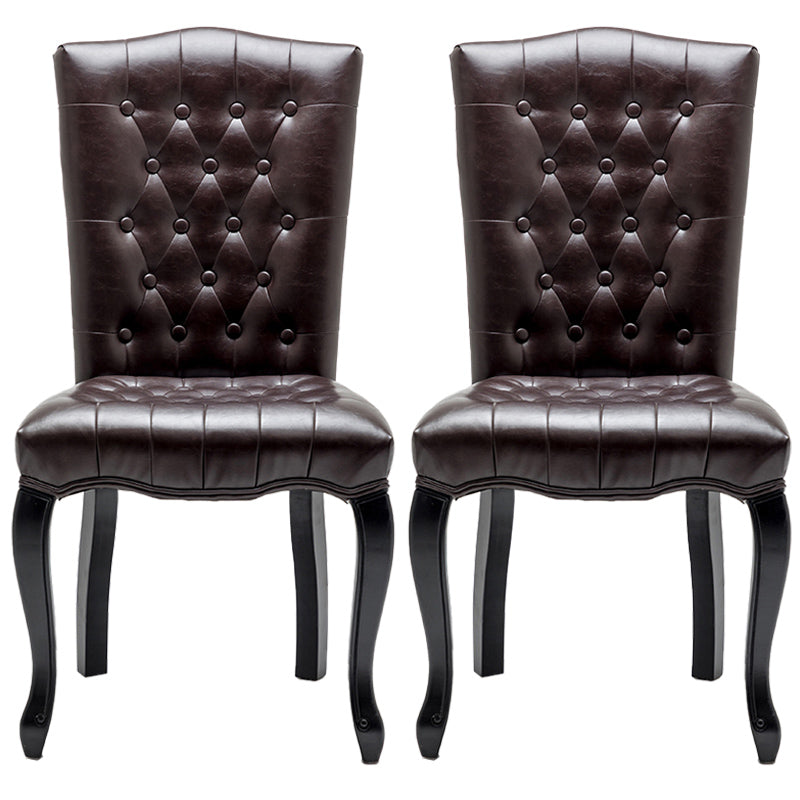 Chaise d'appoint de salle à manger traditionnelle en bois, avec coussin de couleur, chaise Parsons pour la maison