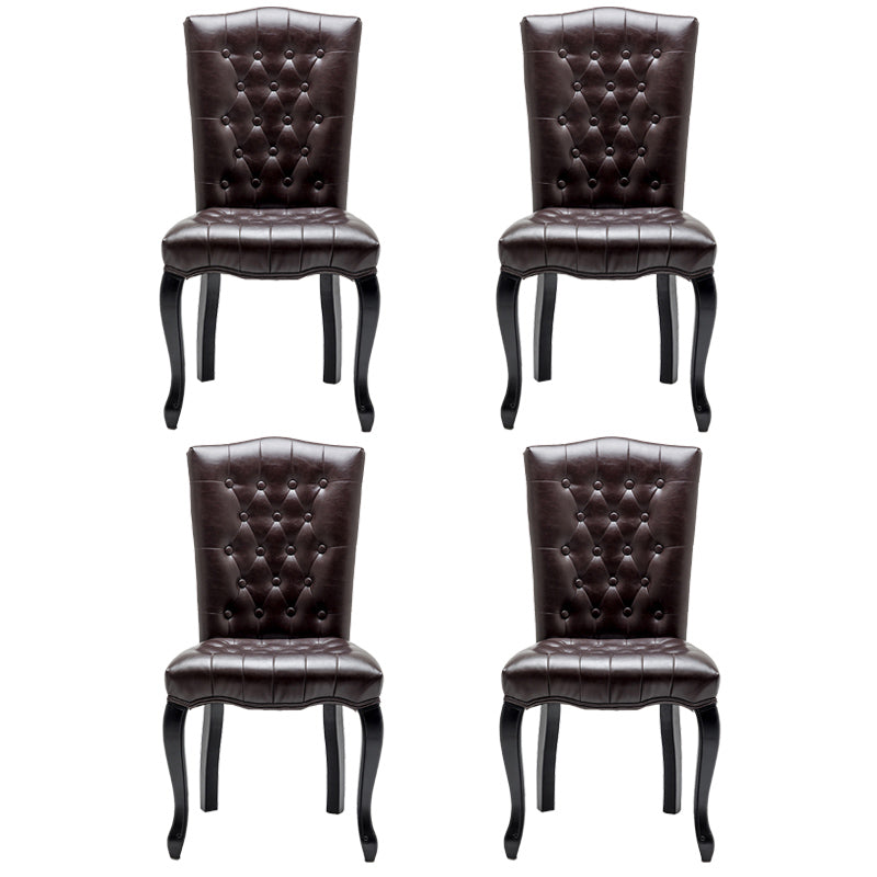 Chaise d'appoint de salle à manger traditionnelle en bois, avec coussin de couleur, chaise Parsons pour la maison
