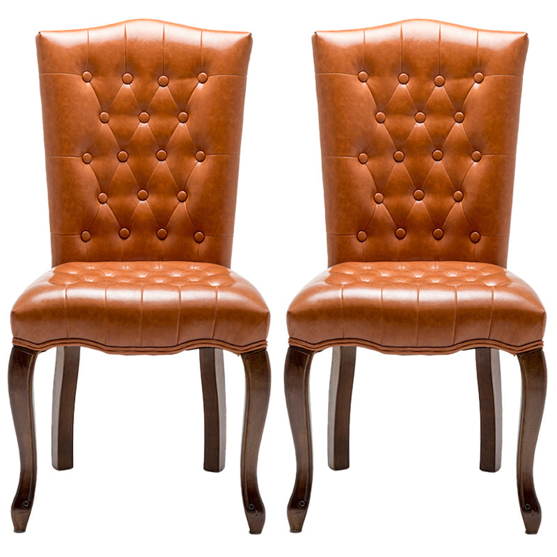 Chaise d'appoint de salle à manger traditionnelle en bois, avec coussin de couleur, chaise Parsons pour la maison