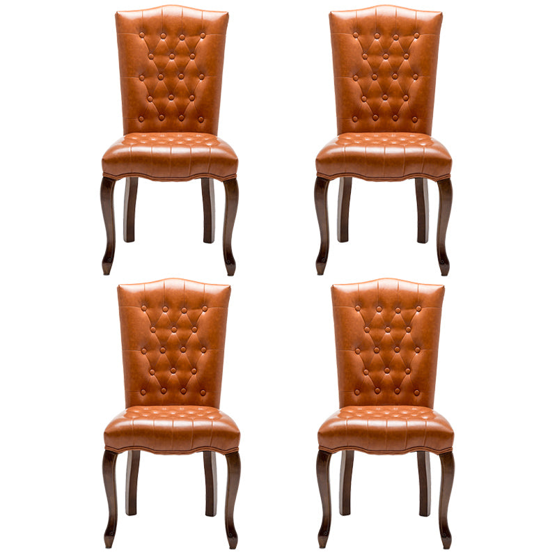 Chaise d'appoint de salle à manger traditionnelle en bois, avec coussin de couleur, chaise Parsons pour la maison