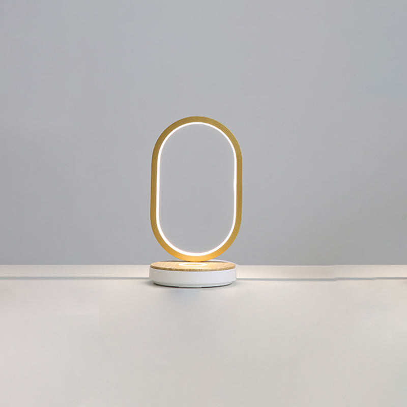 1 Leichte lineare Tischlampe moderne LED -Tischlampen Metall Nachttischlampen