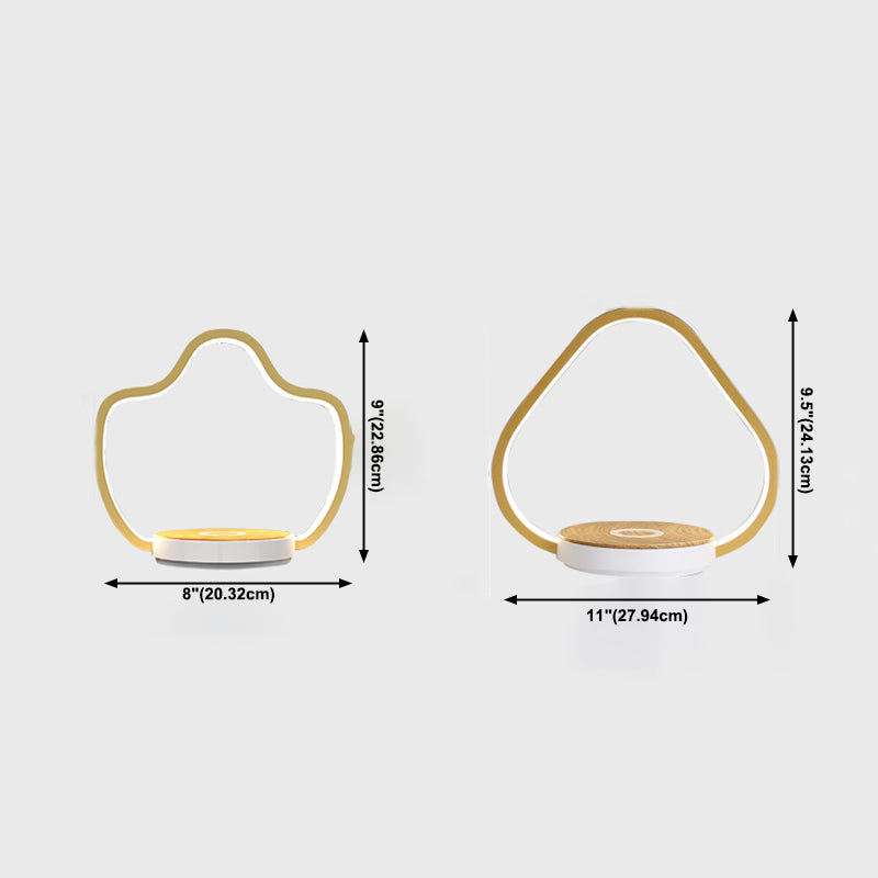 1 Leichte lineare Tischlampe moderne LED -Tischlampen Metall Nachttischlampen