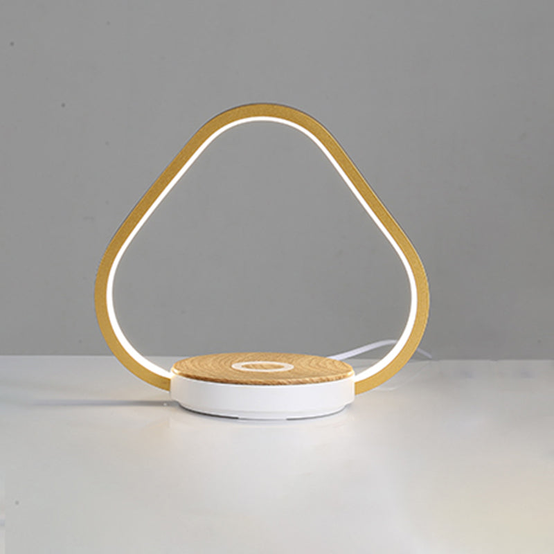 1 Leichte lineare Tischlampe moderne LED -Tischlampen Metall Nachttischlampen