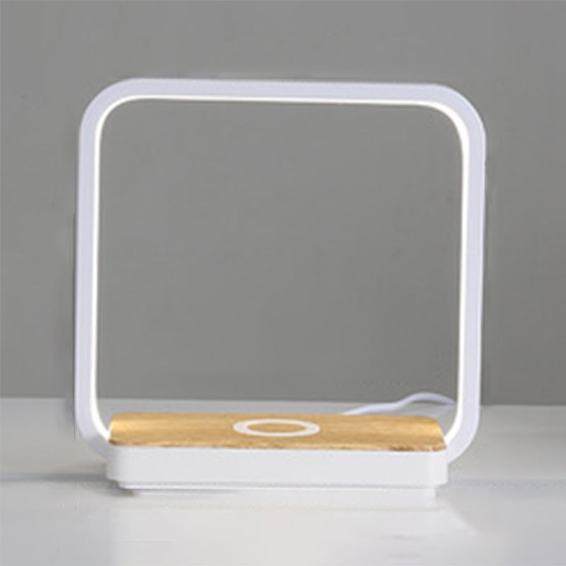 1 Leichte lineare Tischlampe moderne LED -Tischlampen Metall Nachttischlampen