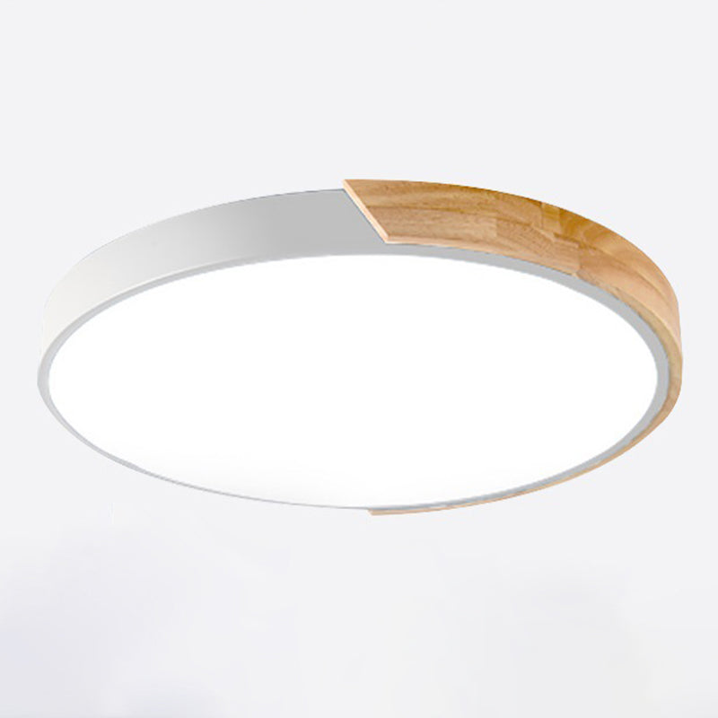 Metal Round Shade Flush Mount Llight Nordic Macarons Style1 Head Flush Mount