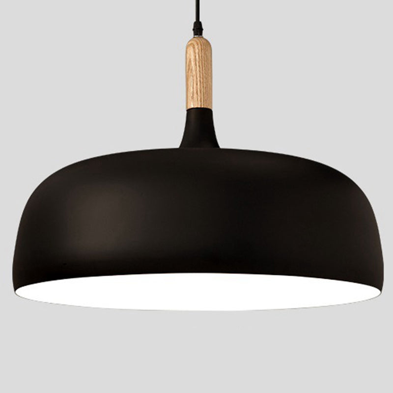 Moderne nordische einzelne hängende leichte Aluminiumkuppel -Makkaron -Hängelampe für Esszimmer