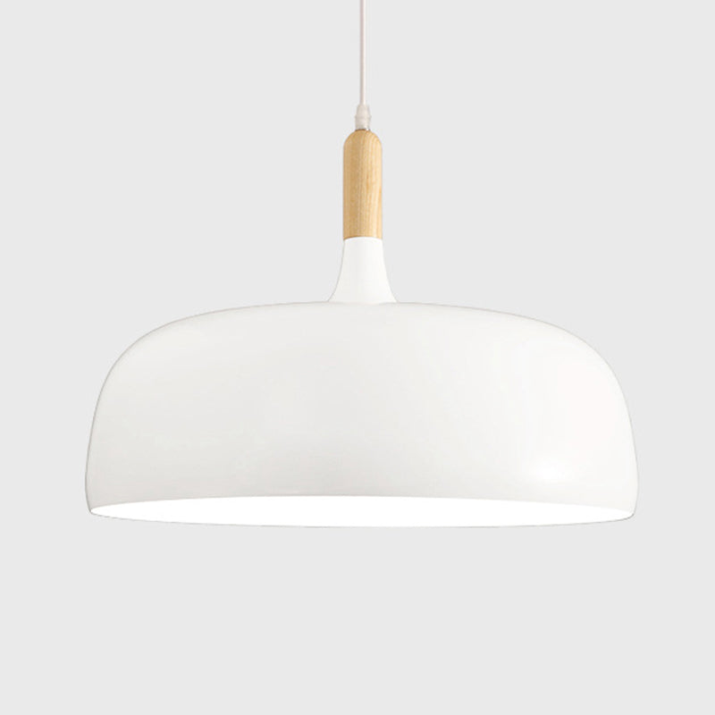 Moderne nordische einzelne hängende leichte Aluminiumkuppel -Makkaron -Hängelampe für Esszimmer