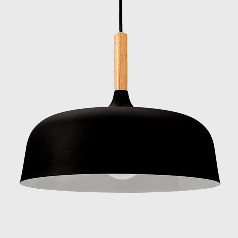 Moderne nordische einzelne hängende leichte Aluminiumkuppel -Makkaron -Hängelampe für Esszimmer