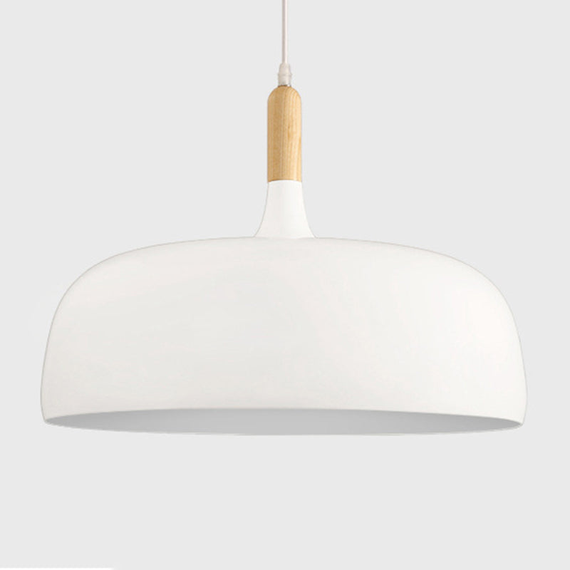 Moderne nordische einzelne hängende leichte Aluminiumkuppel -Makkaron -Hängelampe für Esszimmer