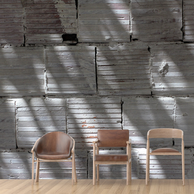 Dark Coor Brick Wall Mural Industrial Wallpaper Whole Wall Decor for Dining Room