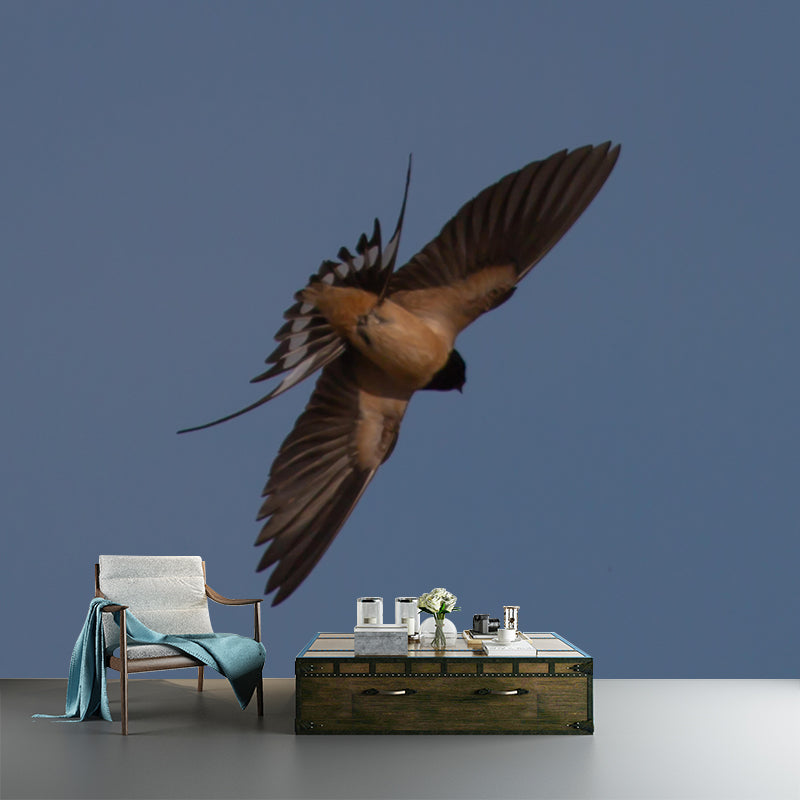 Swallow Animal Wallpaper Mural Contemporary Style Wall Art for Living Room