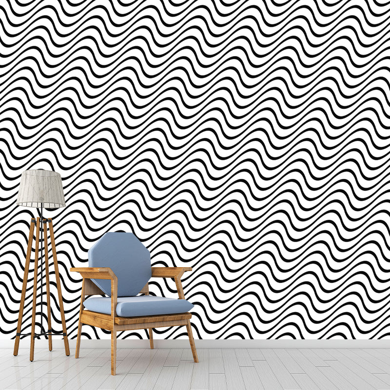 Square Illustration Wall Mural Decor Geometry Mural Wallpaper for Living Room