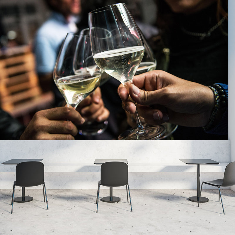 Commercial Use Wine Mural Contemporary Wallpaper Stain Resistant Wall Decor for Bar