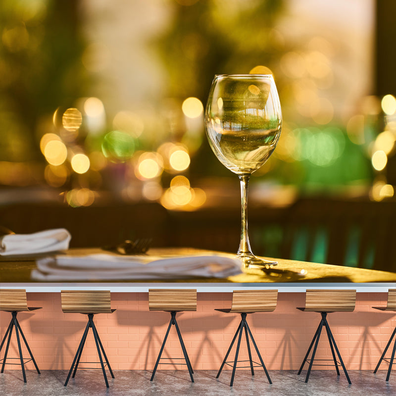 Customized Wine Mural Eco-friendly Wallpaper Moisture Resistant for Bar