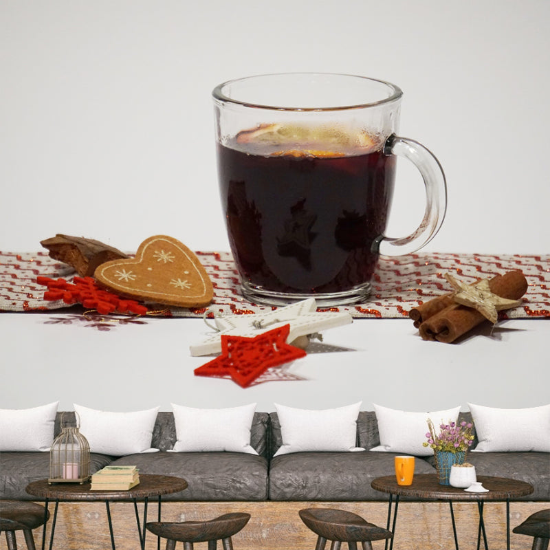 Commercial Use Wine Mural Wallpaper Stain Resistant Wall Decor for Bar