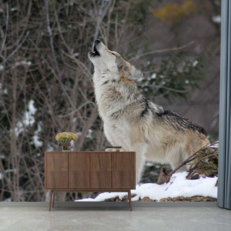 Wolf Animal Wall Art for Living Room Bedroom Home Decorations, Stain Resistant