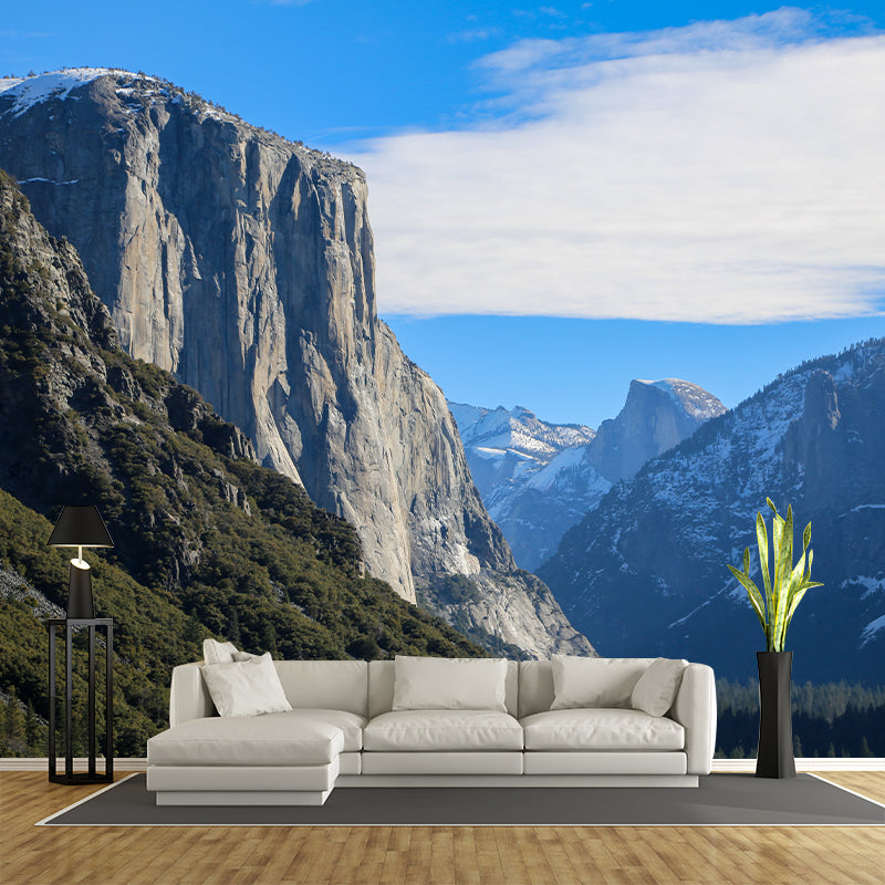 Mountain Landscape Mural Wallpaper for Living Room Decor, Made to Measure
