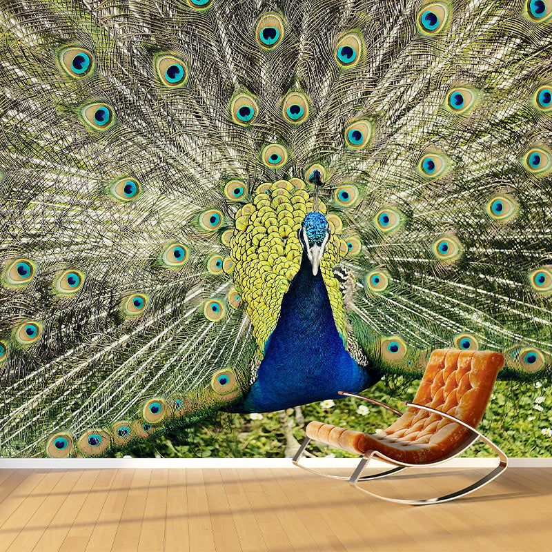 Tropical Style Animal Mural Wallpaper Contemporary Wall Covering for Living Room