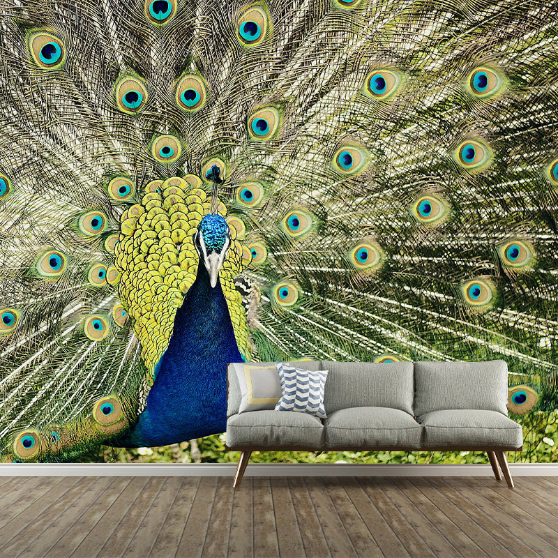 Tropical Style Animal Mural Wallpaper Contemporary Wall Covering for Living Room