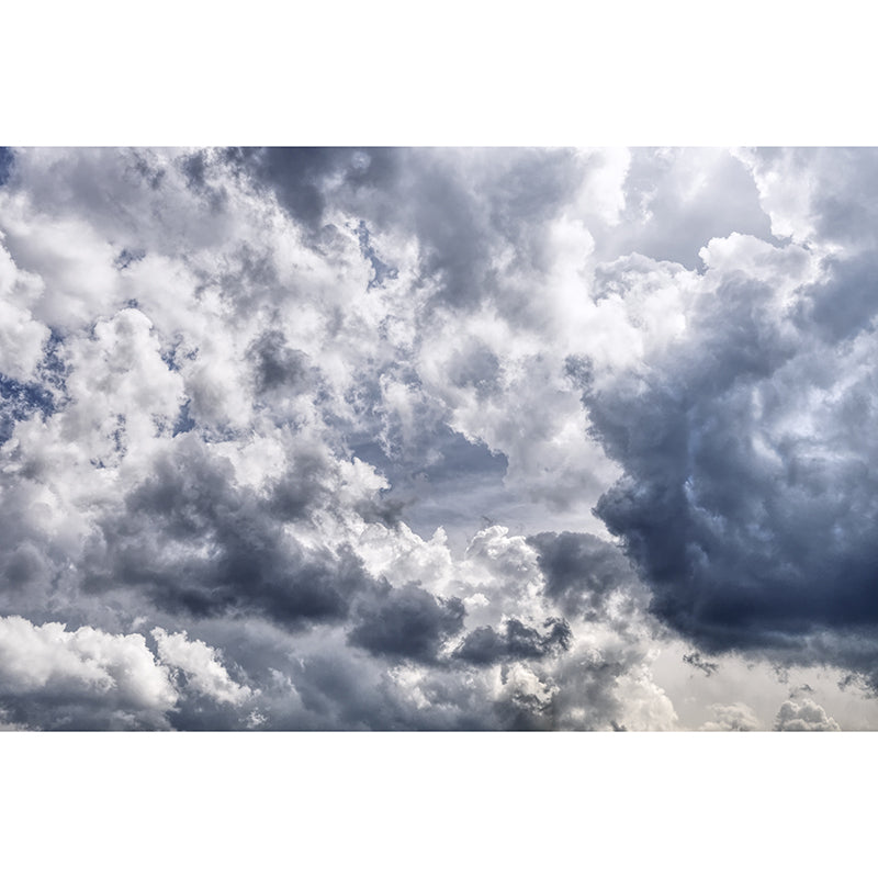 Cloudy Sky Mural Wallpaper Flower Wall Decor for Bedroom Living Room Bedroom