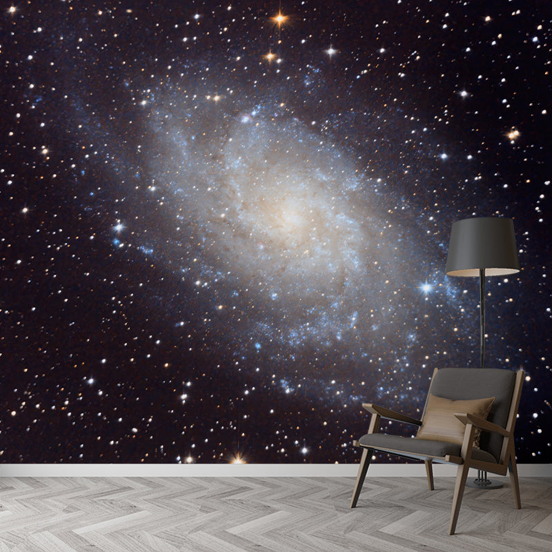 Outer Space Mural Decal for Indoor Decor Modern Boys Bedroom Wall Covering