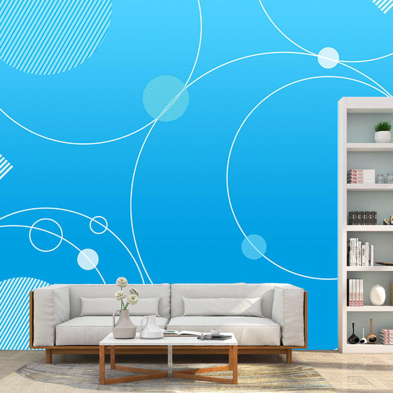 Geometry Mural Decal Removable Wall Mural for Study Room, Water Resistant