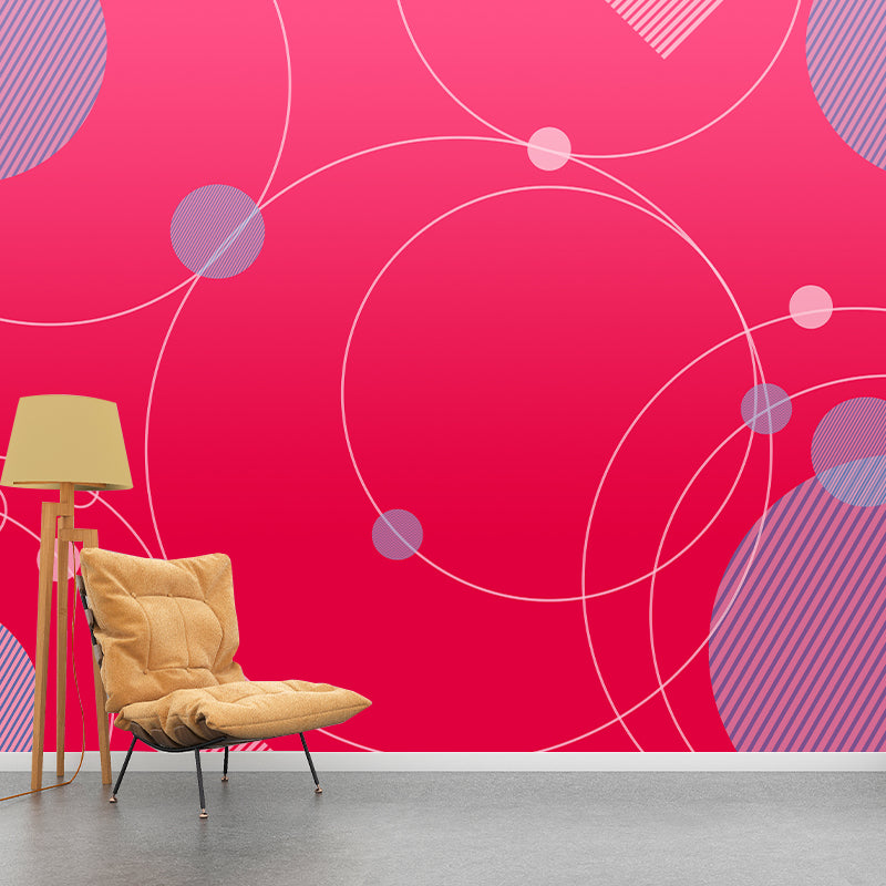 Geometry Mural Decal Removable Wall Mural for Study Room, Water Resistant