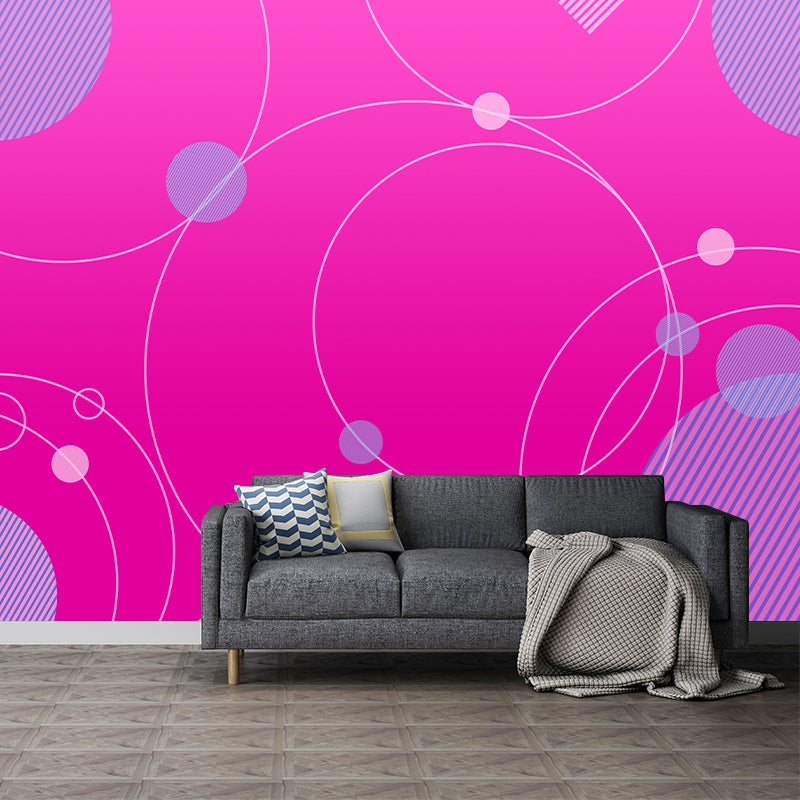 Geometry Mural Decal Removable Wall Mural for Study Room, Water Resistant