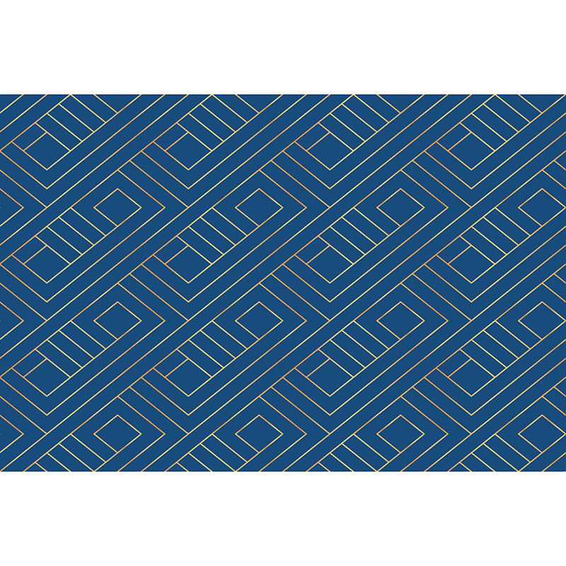 Geometry Mural Decal Modern Decorative for Study Room, Stain Resistant