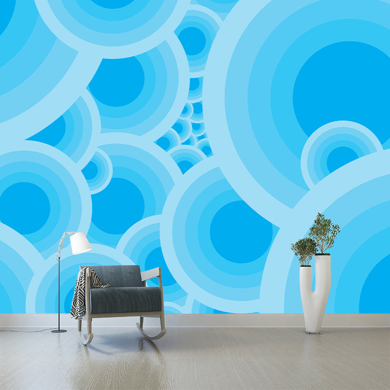 Geometry Mural Wallpaper Moisture Resistant Modernist Wall Decor for Home