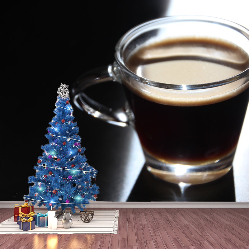 Coffee Mural Contemporary Style Wall Decor Coffee Shop Wall Murals, Waterproofing