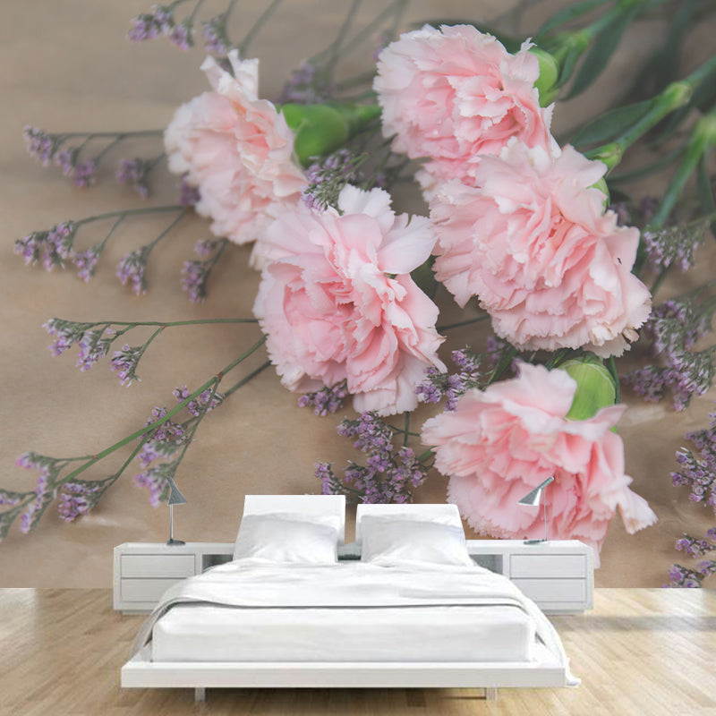 Blossom Tulip Mural Decal Stain Resistant Modern Girls Bedroom Wall Covering