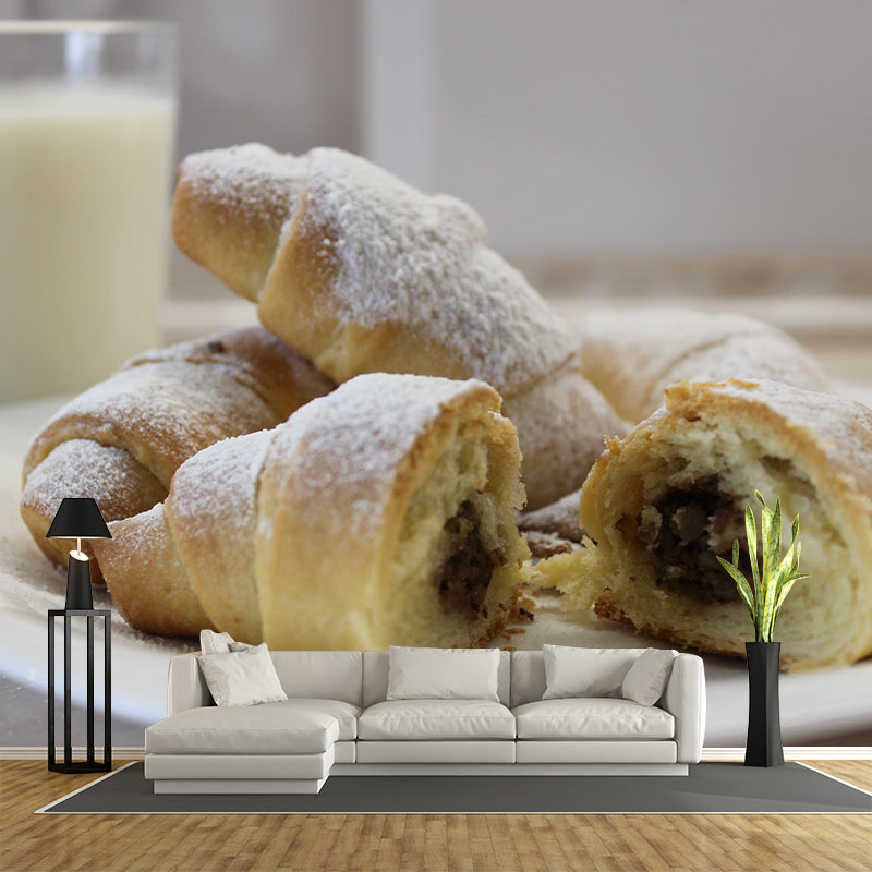 Contemporary Pastry Wall Mural Bakery Decals Moisture Resistant, Personalized Size Available