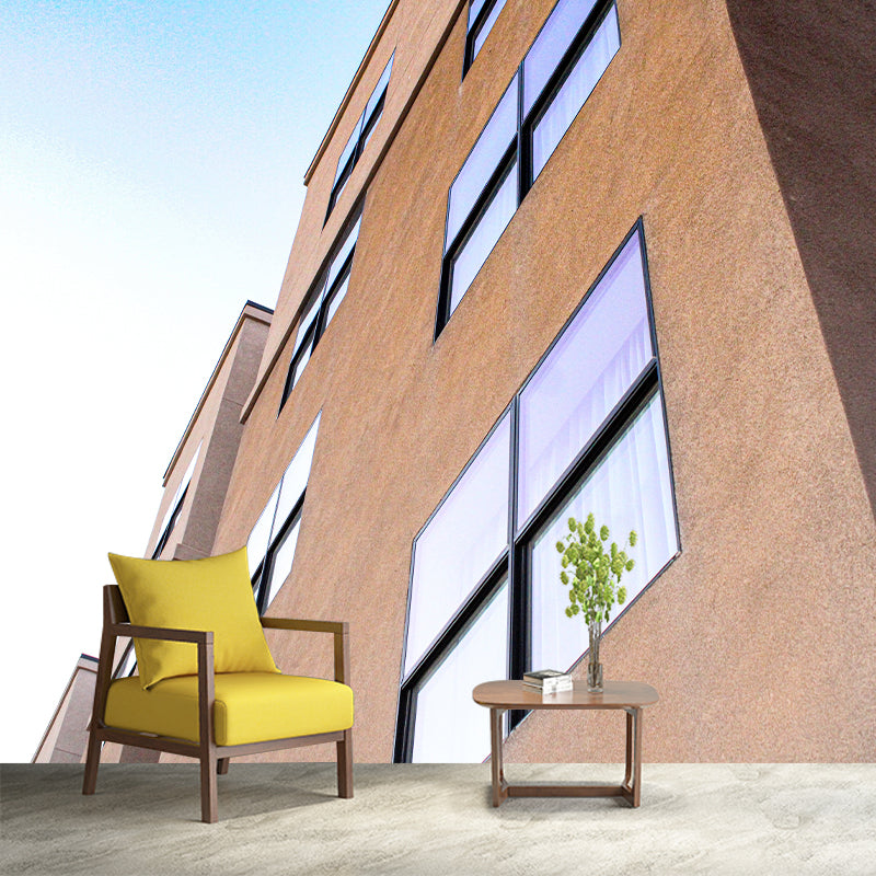 City Building Wallpaper Mural Decal Customized Modern Wall Covering for Meeting Room