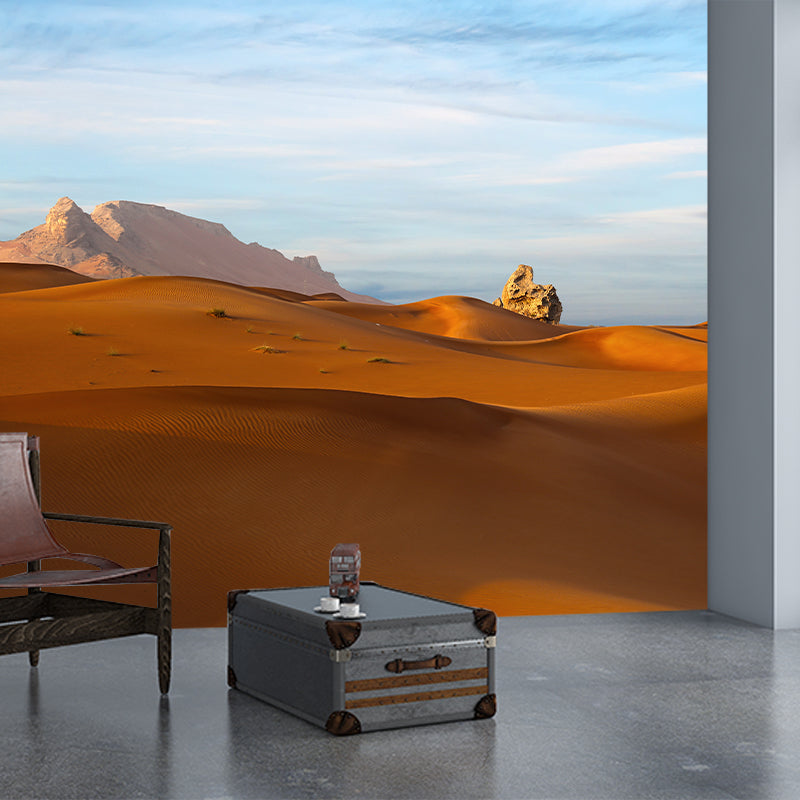Endless Desert Mural Wallpaper for Sitting Room, Moisture Resistant, Personalized Size Available