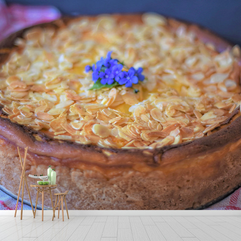 Delicious Dessert Mural Wallpaper Modern Decorative, Custom Size Available