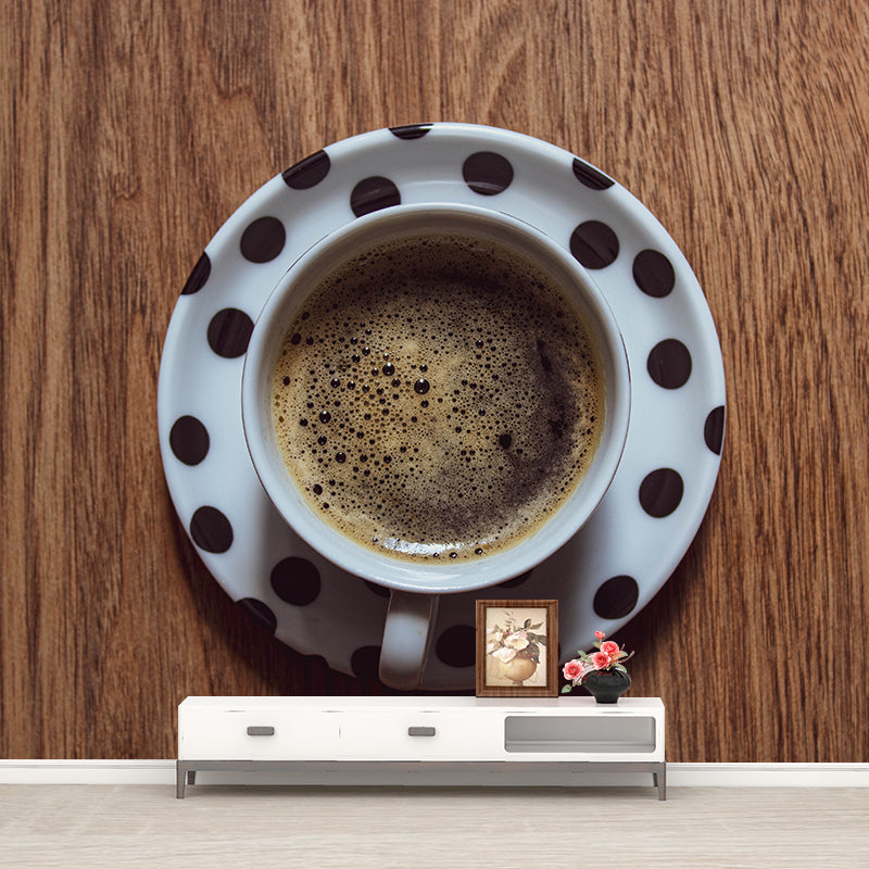 Coffee Mural Wallpaper Modern Decorative Coffee Shop, Custom Size Available