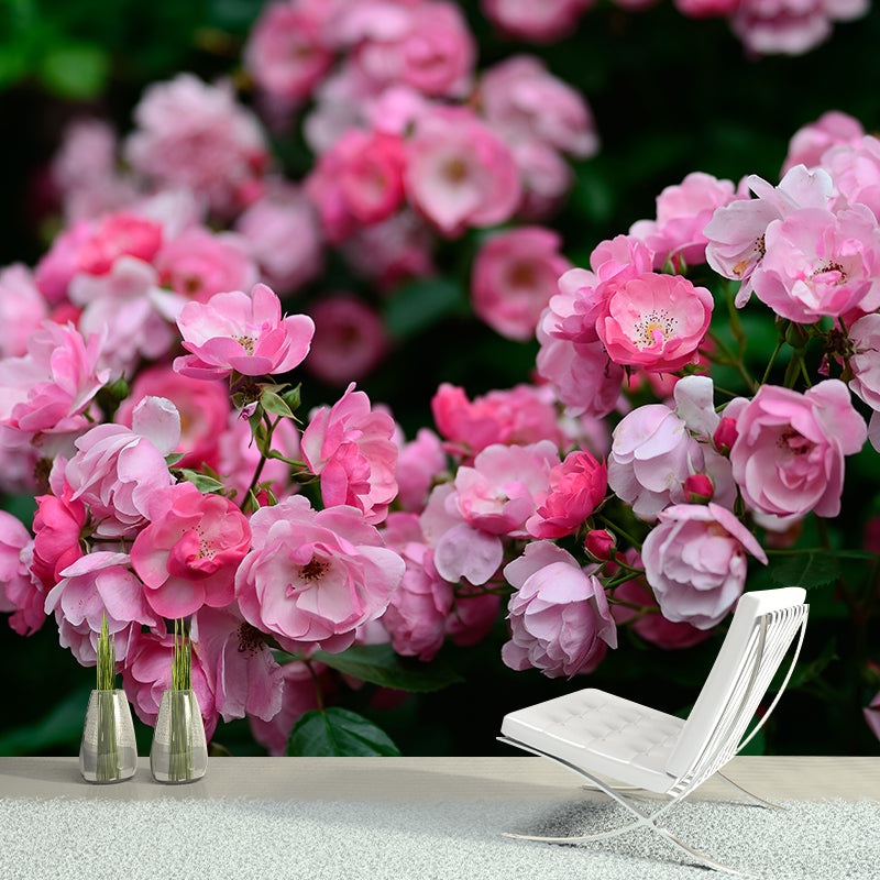 Rose Wall Mural Stain-Resistant Wall Decor for Guest Room, Personalized Size Available