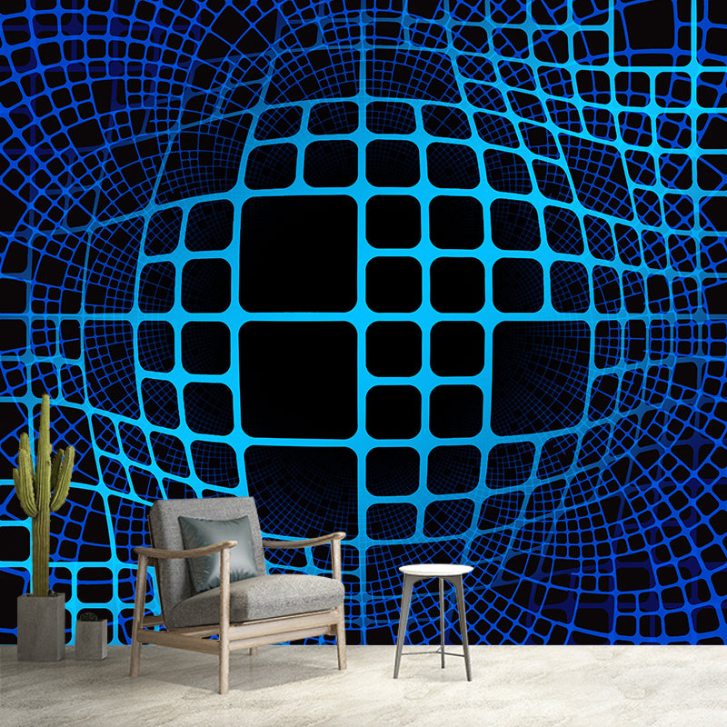 Geometry Mural Wallpaper Personalized Size Wall Covering for Study Room