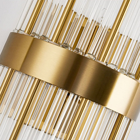 2 lichten Crystal Flush Mount Wall Sconce in zwart/gouden postmodern sconce licht