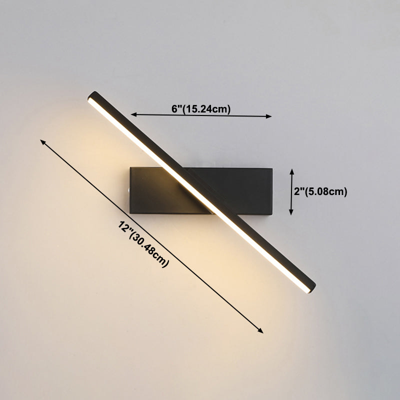 Rotatable LED Acrylic Flush Mount Wall Sconce Modern Sconce Light Fixture