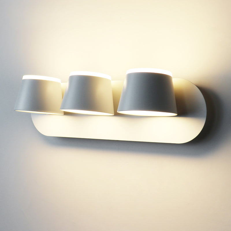 LED Flush Mount Wall Sconce with Acrylic Shade Modern Sconce Light for Living Room