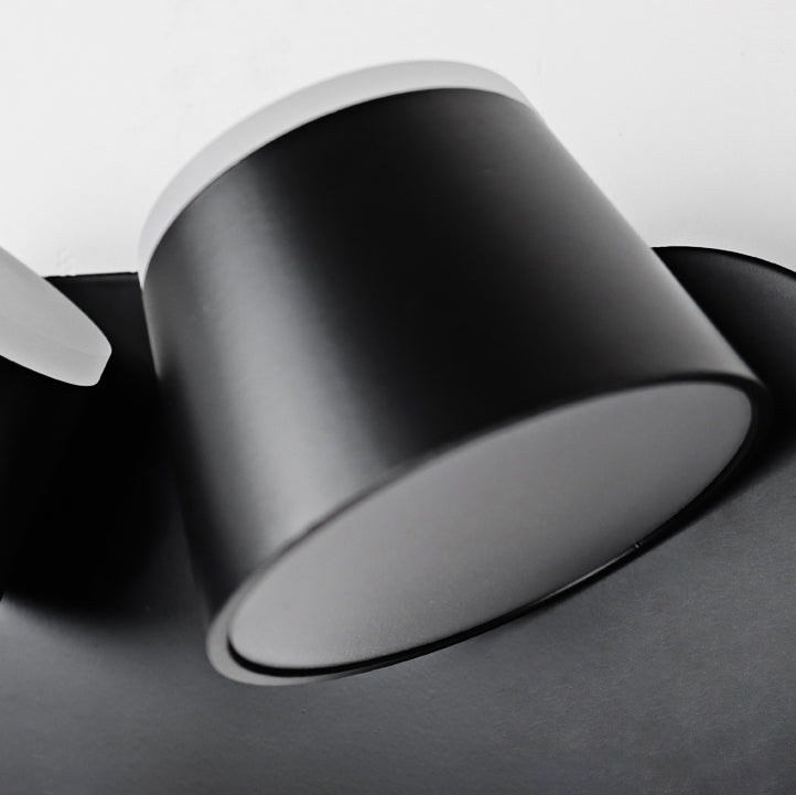 LED Flush Mount Wall Sconce with Acrylic Shade Modern Sconce Light for Living Room