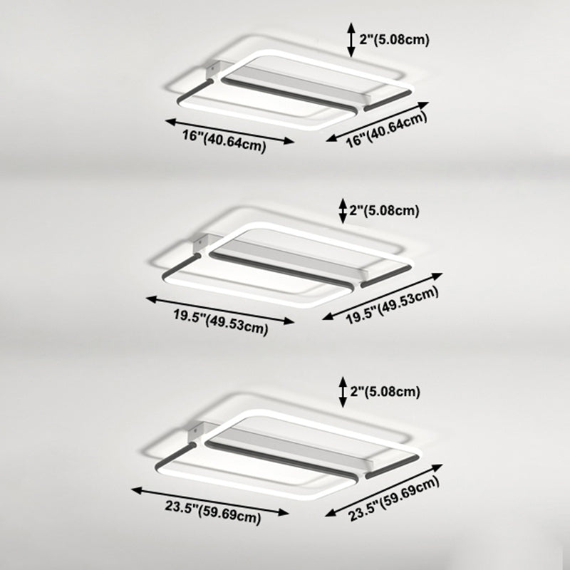Creative Contemporary Flush Mount Lamp Acrylic Shade LED Lamp for Bedroom