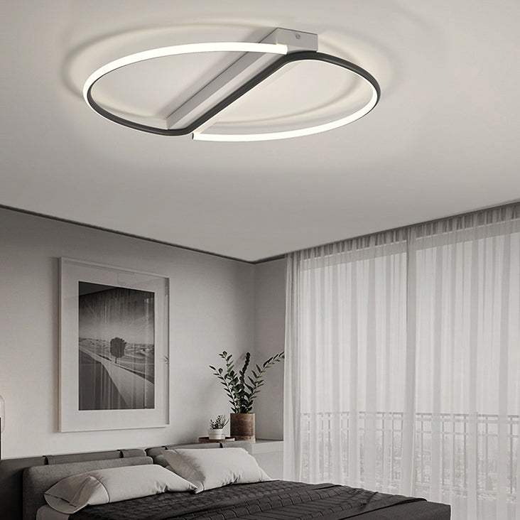 Creative Contemporary Flush Mount Lamp Acrylic Shade LED Lamp for Bedroom