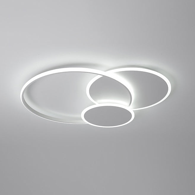 Plafonnier LED en métal de style minimaliste avec cercles