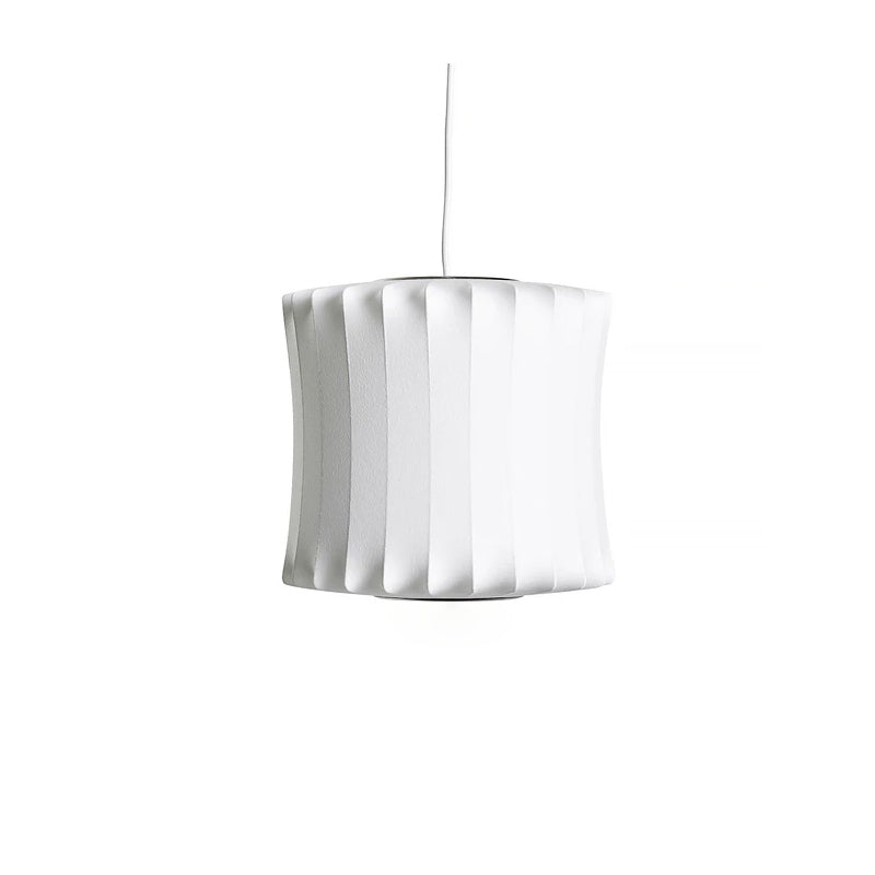 Zeitgenössische schattierte Suspension Anhänger Leichter Stoff Esszimmer Hanges Lichtkit in Weiß