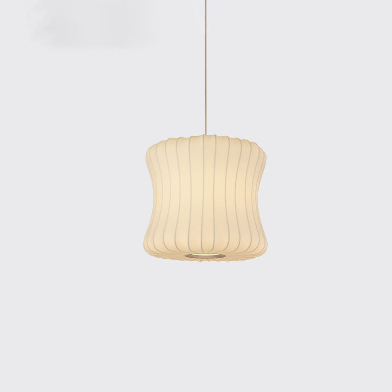 Plafond minimaliste Light Lightern Lantern suspendu avec de l'ombre en tissu